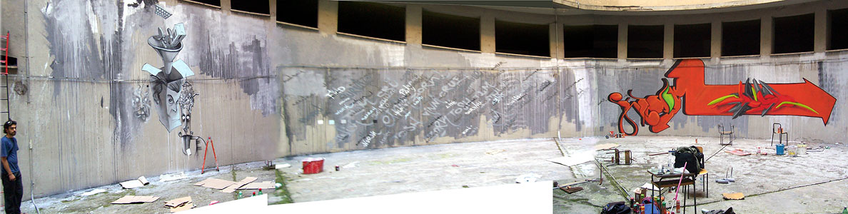 etnik - scenografia R.I.S. - graffiti
